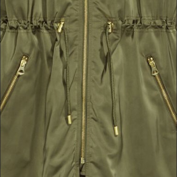 H&M long green bomber jacket - Picture 8 of 11